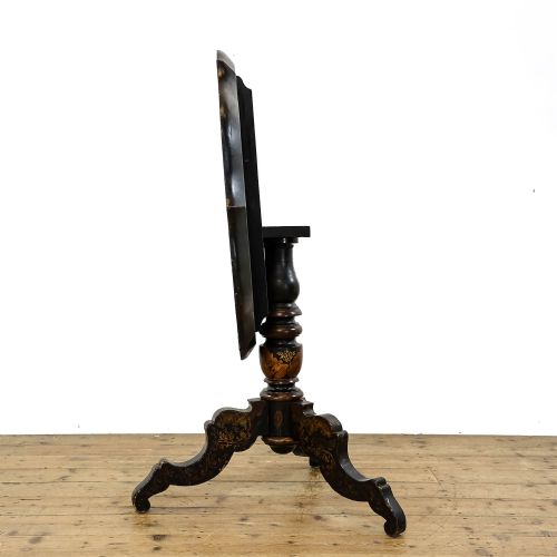 ANTIQUE 19TH CENTURY PAINTED TILT TOP TABLE - ADDITIONAL PHOTO 3