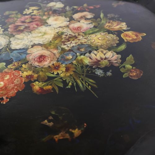 ANTIQUE 19TH CENTURY PAINTED TILT TOP TABLE - ADDITIONAL PHOTO 5