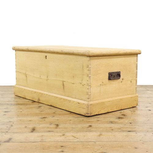 fig 1. Antique 19th Century Pine Trunk