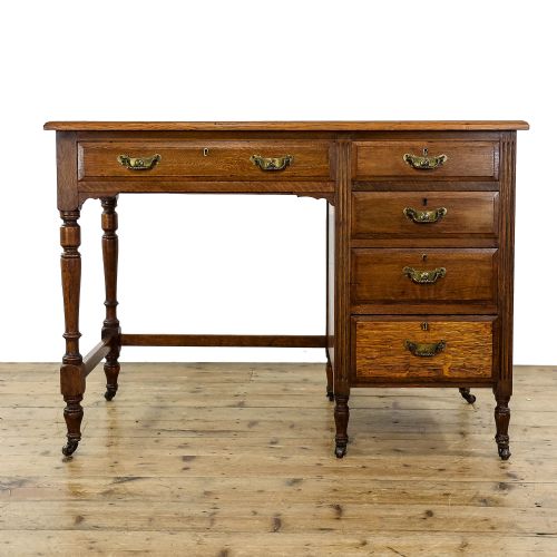 Antique Victorian Oak Writing Desk
