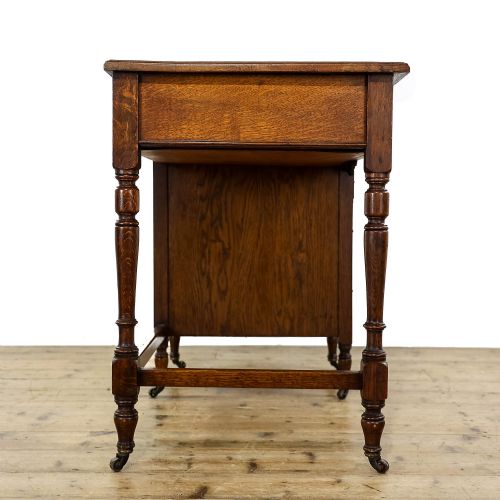 fig 1. Antique Victorian Oak Writing Desk