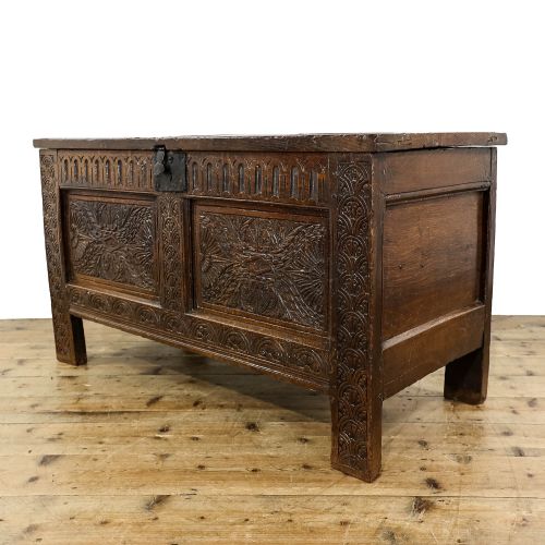 Antique 17th Century Oak Coffer 
