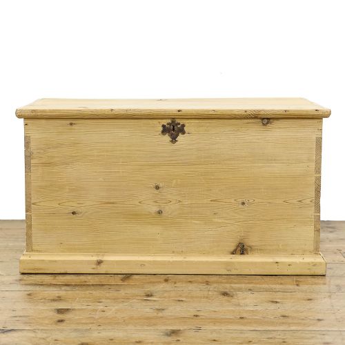 fig 1. Antique Victorian Pine Trunk
