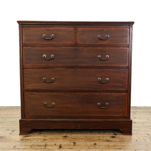 fig 1. Antique Edwardian Mahogany Chest of Drawers