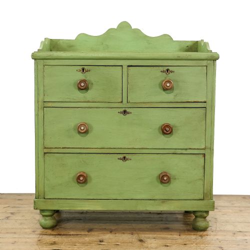 Antique Victorian Painted Pine Chest of Drawers
