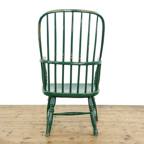 ANTIQUE GEORGIAN WINDSOR ELBOW ARMCHAIR - ADDITIONAL PHOTO 3
