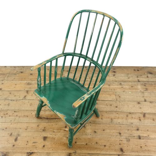 ANTIQUE GEORGIAN WINDSOR ELBOW ARMCHAIR - ADDITIONAL PHOTO 5