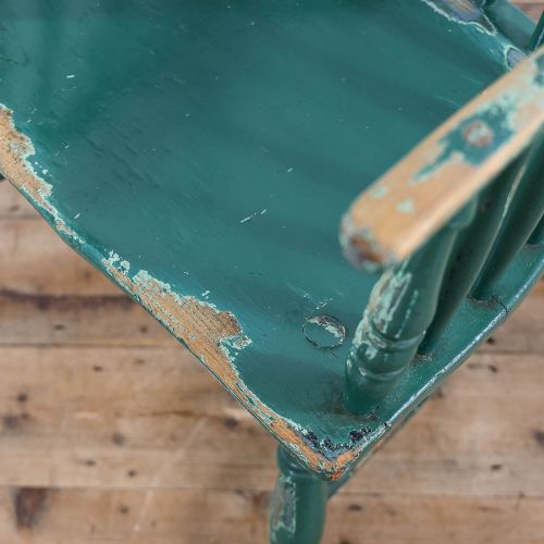 ANTIQUE GEORGIAN WINDSOR ELBOW ARMCHAIR - ADDITIONAL PHOTO 6