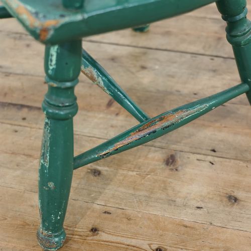 ANTIQUE GEORGIAN WINDSOR ELBOW ARMCHAIR - ADDITIONAL PHOTO 9