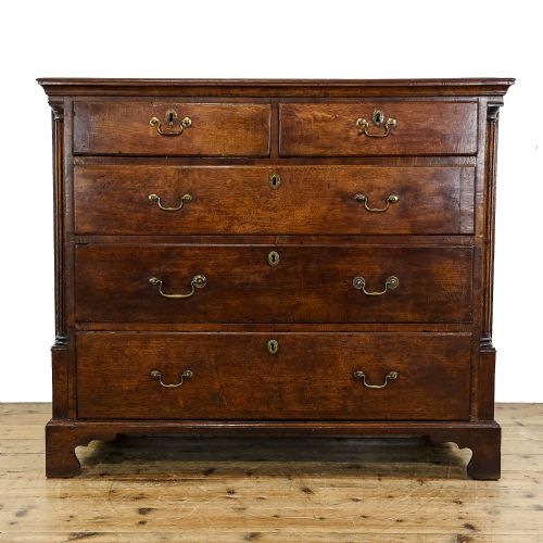 Antique George III Oak Chest of Drawers
