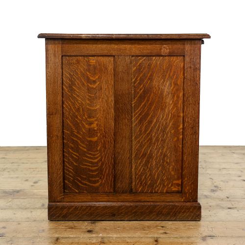 fig 2. Antique Edwardian Oak Pedestal Desk