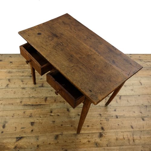 ANTIQUE 19TH CENTURY OAK AND ELM SIDE TABLE - ADDITIONAL PHOTO 5