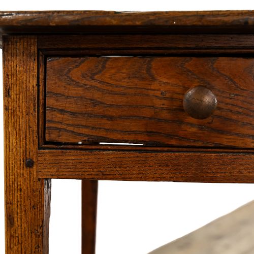 ANTIQUE 19TH CENTURY OAK AND ELM SIDE TABLE - ADDITIONAL PHOTO 6