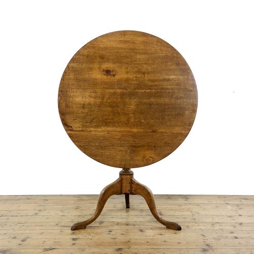 fig 1. Antique Mahogany Tilt Top Table
