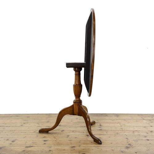 fig 2. Antique Mahogany Tilt Top Table
