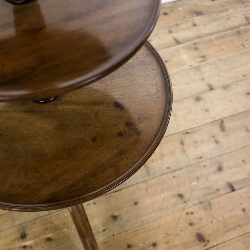 ANTIQUE MAHOGANY DUMB WAITER STAND - ADDITIONAL PHOTO 3