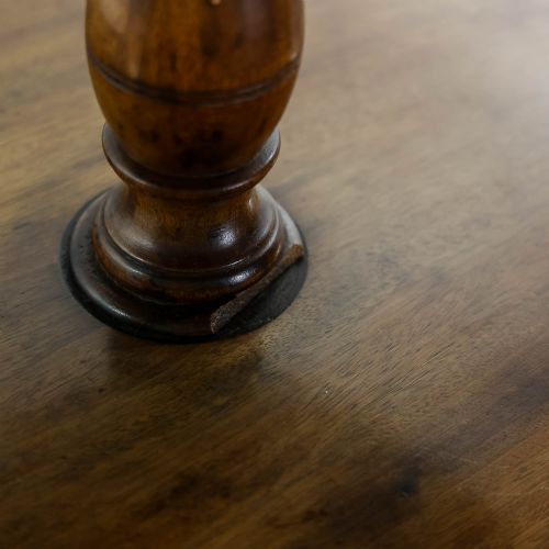 ANTIQUE MAHOGANY DUMB WAITER STAND - ADDITIONAL PHOTO 5