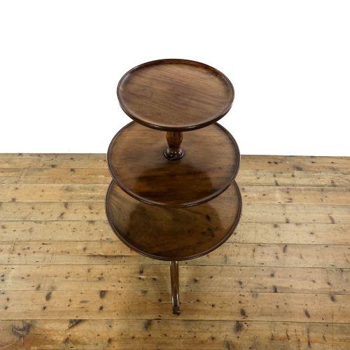 ANTIQUE MAHOGANY DUMB WAITER STAND - ADDITIONAL PHOTO 6