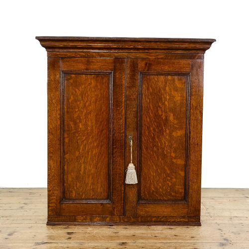 fig 1. Antique George III Oak Wall Cabinet