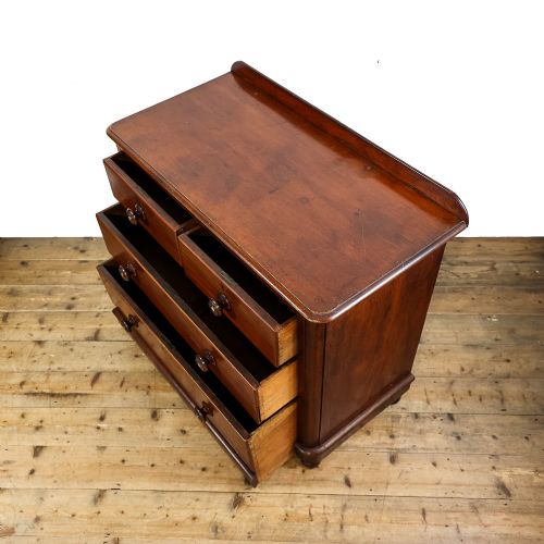 ANTIQUE VICTORIAN MAHOGANY CHEST OF DRAWERS - ADDITIONAL PHOTO 5