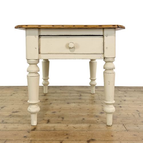 fig 1. Antique Victorian Pine Farmhouse Kitchen Table