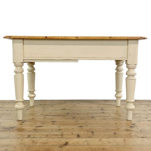 fig 3. Antique Victorian Pine Farmhouse Kitchen Table