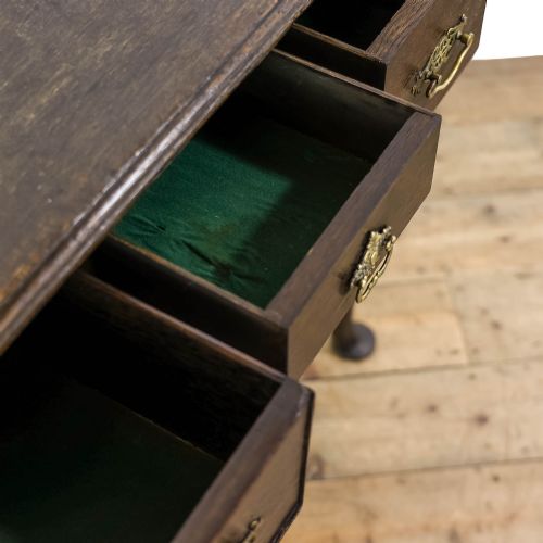 ANTIQUE 18TH CENTURY OAK LOWBOY TABLE - ADDITIONAL PHOTO 6