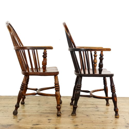 fig 2. Set of Antique Georgian Ash and Elm Windsor Chairs