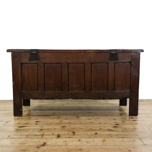 ANTIQUE 18TH CENTURY OAK COFFER - ADDITIONAL PHOTO 1