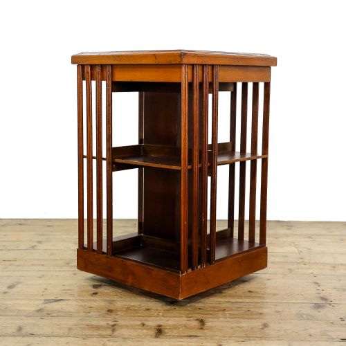 Antique Edwardian Mahogany Revolving Bookcase
