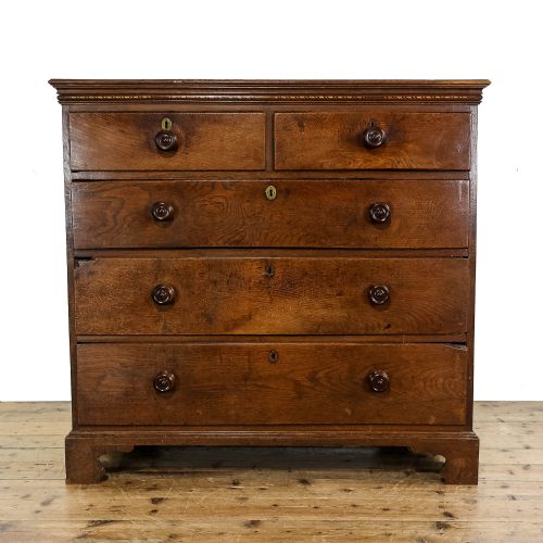 Antique Georgian Oak Chest of Drawers 
