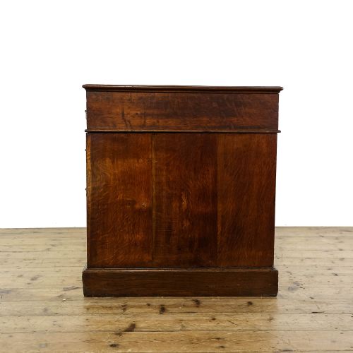 fig 3. Antique Victorian Oak Pedestal Desk