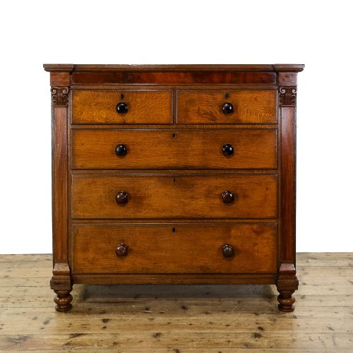 Antique 19th Century Oak Chest of Drawers