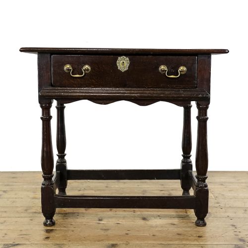 Antique 18th Century Oak Lowboy Side Table
