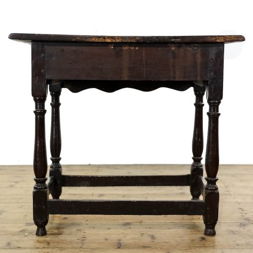 fig 3. Antique 18th Century Oak Lowboy Side Table