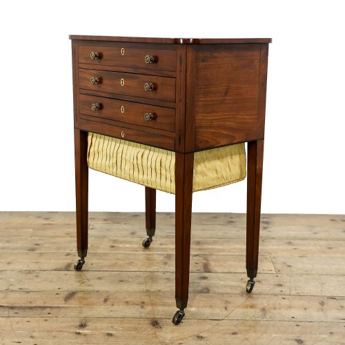 Antique 19th Century Mahogany Sewing Side Table
