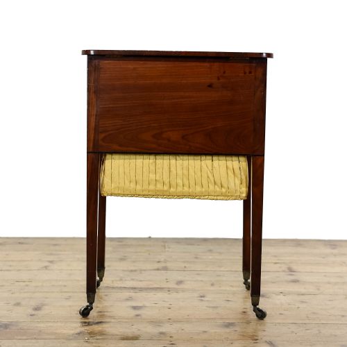 fig 2. Antique 19th Century Mahogany Sewing Side Table