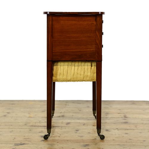 fig 3. Antique 19th Century Mahogany Sewing Side Table