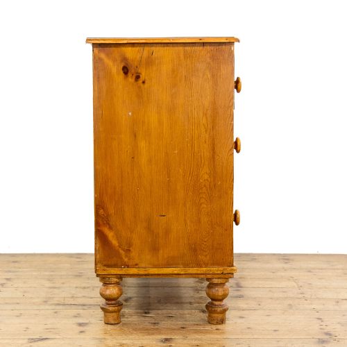 ANTIQUE VICTORIAN PINE CHEST OF DRAWERS - ADDITIONAL PHOTO 1