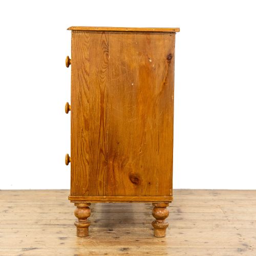 ANTIQUE VICTORIAN PINE CHEST OF DRAWERS - ADDITIONAL PHOTO 3