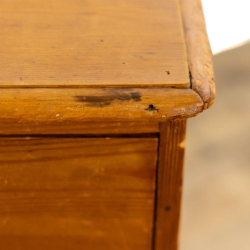 ANTIQUE VICTORIAN PINE CHEST OF DRAWERS - ADDITIONAL PHOTO 10