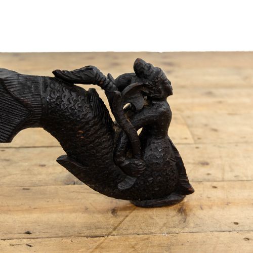 ANTIQUE ORIENTAL CARVED TABLE - ADDITIONAL PHOTO 6