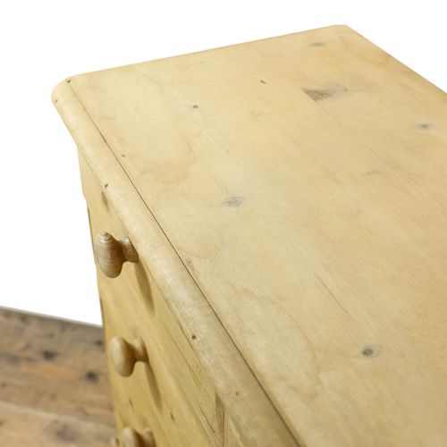 ANTIQUE 19TH CENTURY PINE CHEST OF DRAWERS - ADDITIONAL PHOTO 8