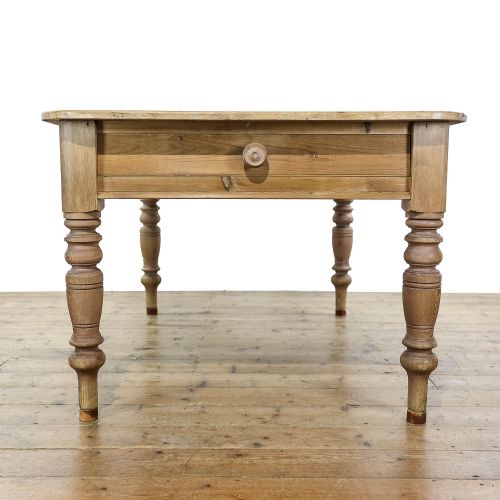 fig 1. Antique Victorian Pine Kitchen Table
