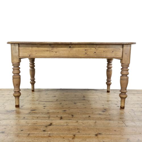 fig 4. Antique Victorian Pine Kitchen Table
