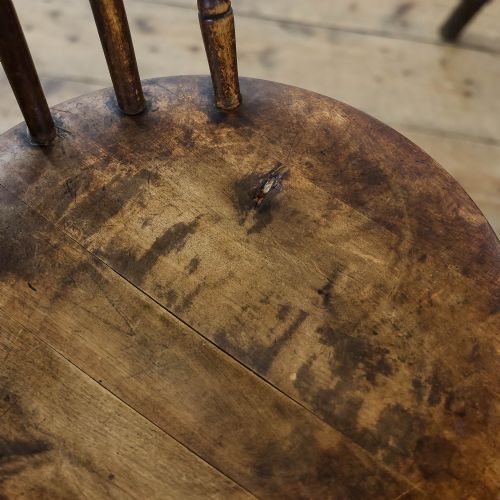 fig 3. Four Antique Beechwood Penny Kitchen Chairs
