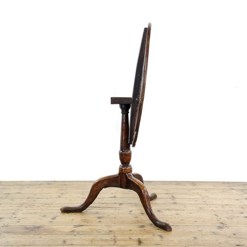 fig 2. Antique Early 19th Century Elm Tilt Top Table