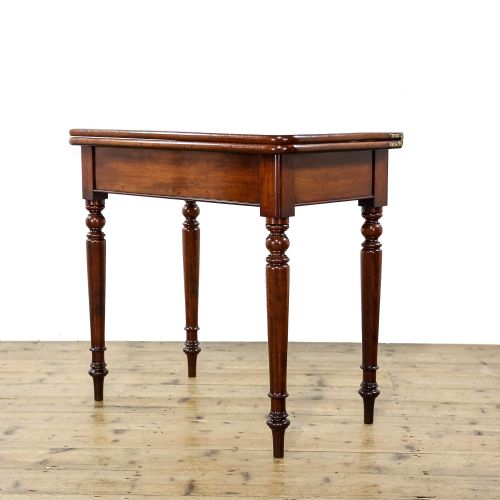 Antique George II Mahogany Fold Over Tea Table
