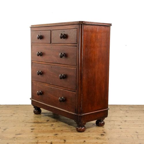 fig 1. Antique Victorian Mahogany Chest of Drawers