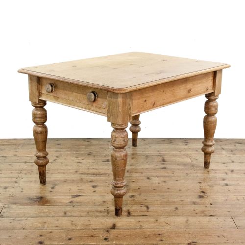 Antique Victorian Pine Kitchen Table
